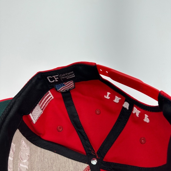 Cali-Fame Trump Make America Great Again Logo Red Trucker Hat Cap One Size - Picture 6 of 8